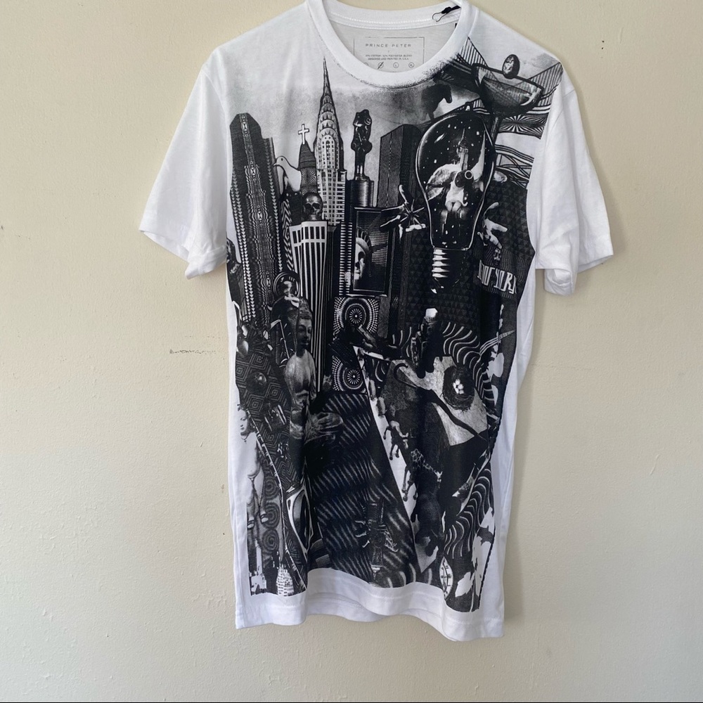 Prince Peter New York Empire Graphic Black White M